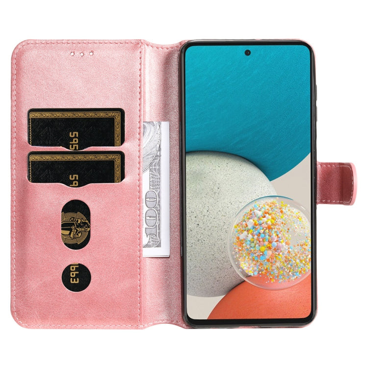 Per Samsung Galaxy A53 5G Custodia per telefono in pelle JUNSUNMAY con texture di vitello, For Samsung Galaxy A53 5G
