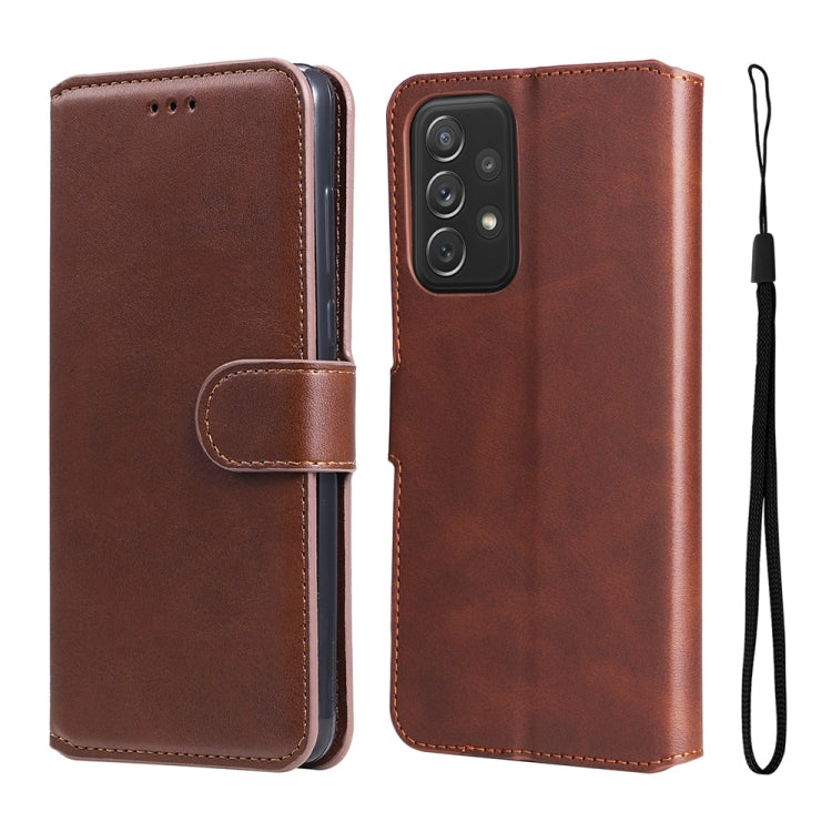 Per Samsung Galaxy A73 5G JUNSUNMAY Custodia in pelle di vitello texture, For Samsung Galaxy A73 5G