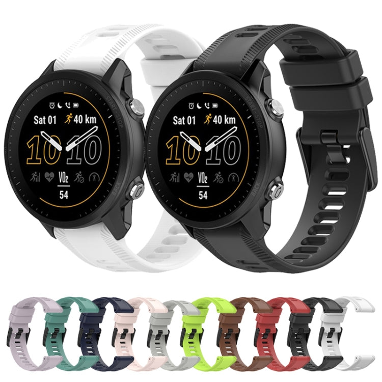 Cinturino in silicone tinta unita da 22 mm, For Garmin Forerunner 955, For Garmin Descent G1