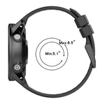 Cinturino in silicone tinta unita da 22 mm, For Garmin Fenix 6 Sapphire GPS, For Garmin Fenix 5
