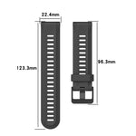 Cinturino in silicone tinta unita da 22 mm, For Garmin Fenix 5 Plus, For Garmin Quatix 5