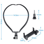 Supporto da collo per selfie smartphone e action camera
