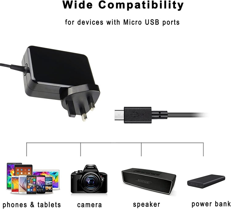Ror Microsoft Surface3 1624 1645 Adattatore di alimentazione 5.2v 2.5a 13W Android Port Caricatore, UK Plug, EU Plug, US Plug, AU Plug