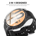 ENKAY Hat-Prince Custodia in TPU trasparente a copertura totale, For Samsung Galaxy Watch 5 40mm, For Samsung Galaxy Watch 5 44mm