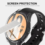 ENKAY Hat-Prince Custodia in TPU trasparente a copertura totale, For Samsung Galaxy Watch 5 40mm, For Samsung Galaxy Watch 5 44mm