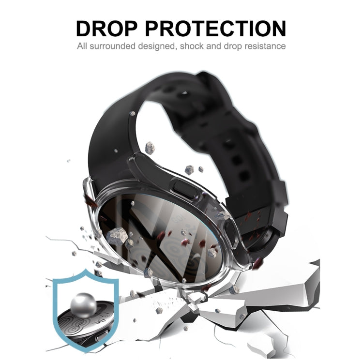 ENKAY Hat-Prince Custodia in TPU trasparente a copertura totale, For Samsung Galaxy Watch 5 40mm, For Samsung Galaxy Watch 5 44mm