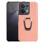 Per OPPO Reno 8 5G Custodia per cellulare in PU a nido d'ape con supporto ad anello, For OPPO Reno8 5G