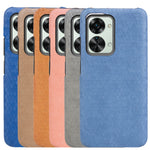 Per custodia per telefono in PU a nido d'ape con supporto per anello OnePlus Nord 2T 5G, Wathet, Navy Blue, Grey, Coffee, Orange, Pink