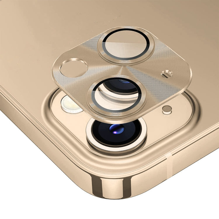 ENKAY Pellicola copriobiettivo in vetro temperato in lega di alluminio per iPhone 14/14 max, For iPhone 14 / 14 Plus