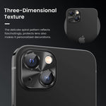 ENKAY Pellicola copriobiettivo in vetro temperato in lega di alluminio per iPhone 14/14 max, For iPhone 14 / 14 Plus