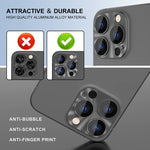ENKAY Pellicola copriobiettivo in vetro temperato in lega di alluminio per iPhone 14 Pro / 14 Pro Max, For iPhone 14 Pro / 14 Pro Max