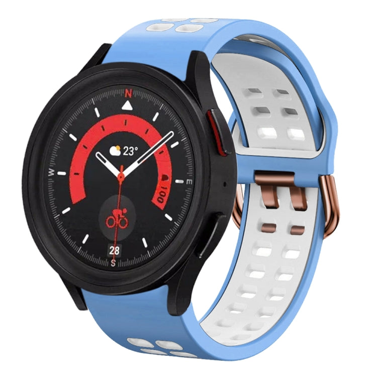 Cinturino in silicone bicolore traspirante da 20 mm, For Samsung Galaxy Watch 5  40mm