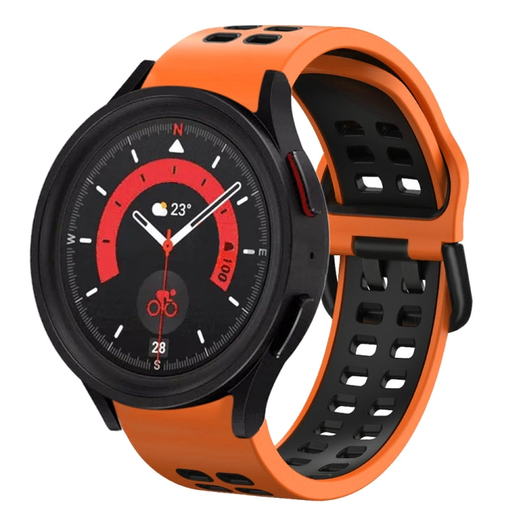 Cinturino in silicone bicolore traspirante da 20 mm, For Samsung Galaxy Watch 5  44mm