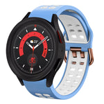 Cinturino in silicone bicolore traspirante da 20 mm, For Samsung Galaxy Watch 5  44mm