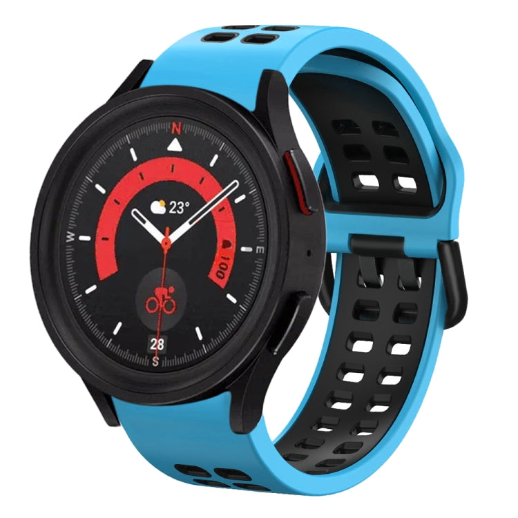 Cinturino in silicone bicolore traspirante da 20 mm, For Samsung Galaxy Watch 5  44mm