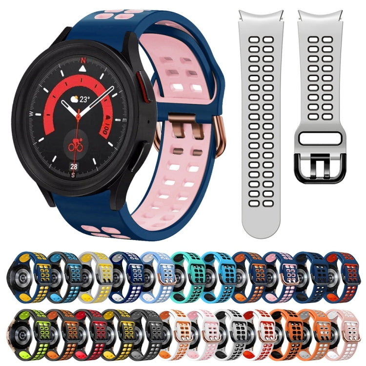 Cinturino in silicone bicolore traspirante da 20 mm, For Samsung Galaxy Watch 5  44mm