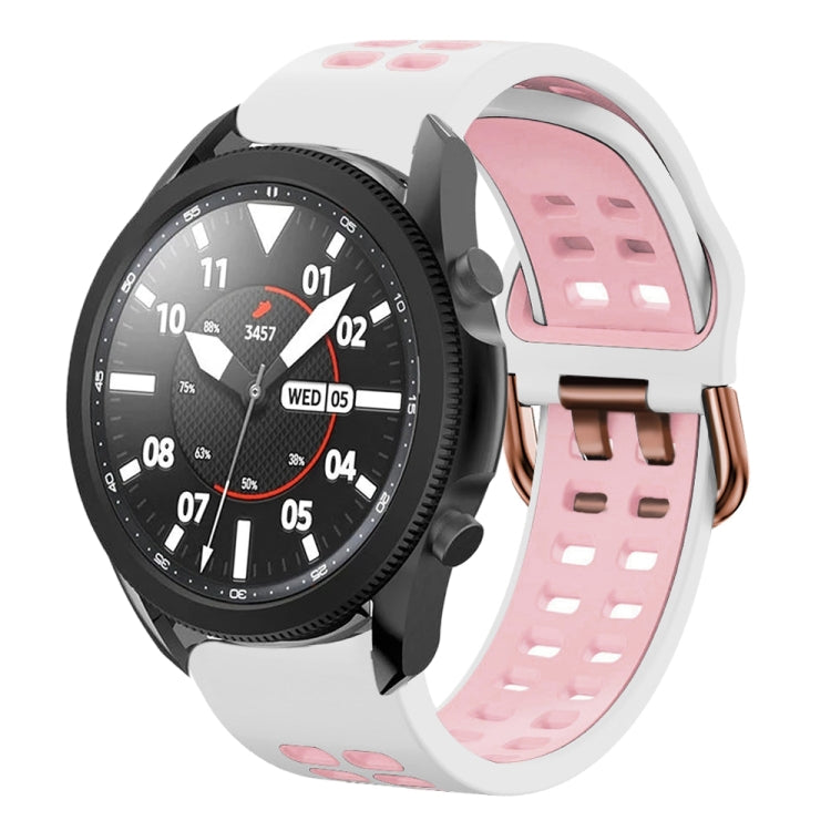 Cinturino in silicone bicolore traspirante da 20 mm, For Samsung Galaxy Watch 5 Pro  45mm