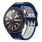 Cinturino in silicone bicolore traspirante da 20 mm, For Samsung Galaxy Watch 5 Pro  45mm