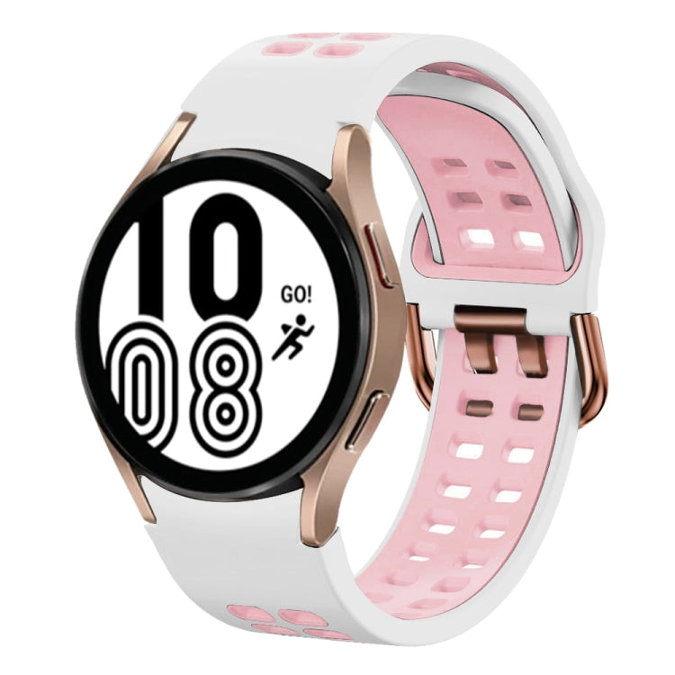Cinturino in silicone bicolore 20mm per Samsung Galaxy Watch4 40m