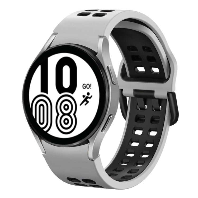Cinturino in silicone bicolore 20mm per Samsung Galaxy Watch4 40m