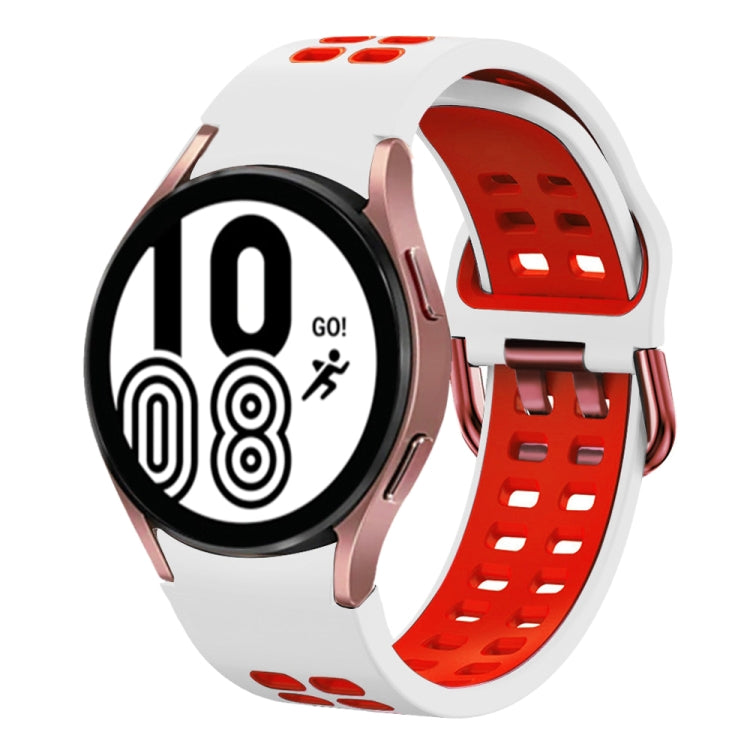 Cinturino in silicone bicolore 20mm per Samsung Galaxy Watch4 40m