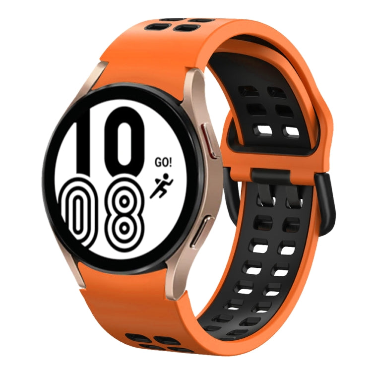 Cinturino in silicone bicolore 20mm per Samsung Galaxy Watch4 40m