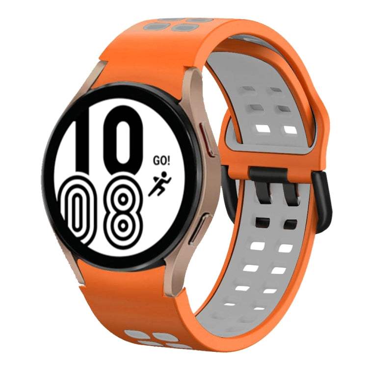 Cinturino in silicone bicolore 20mm per Samsung Galaxy Watch4 40m