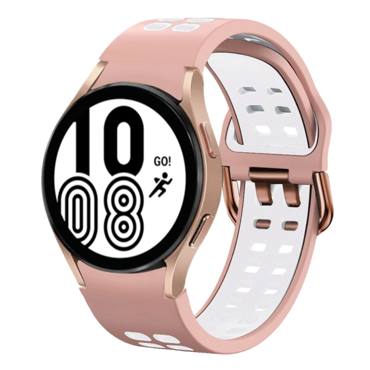 Cinturino in silicone bicolore 20mm per Samsung Galaxy Watch4 40m