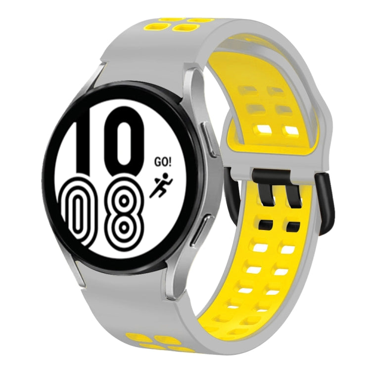 Cinturino in silicone bicolore 20mm per Samsung Galaxy Watch4 40m