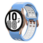 Cinturino in silicone bicolore 20mm per Samsung Galaxy Watch4 40m
