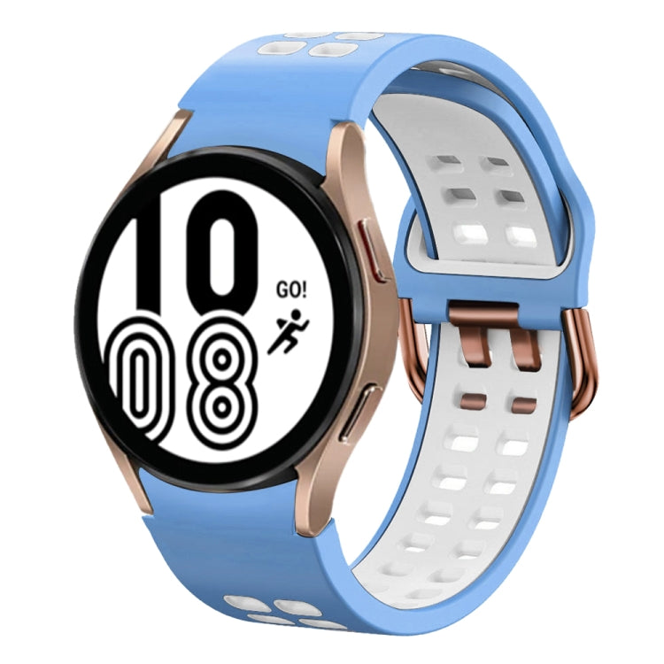 Cinturino in silicone bicolore 20mm per Samsung Galaxy Watch4 40m