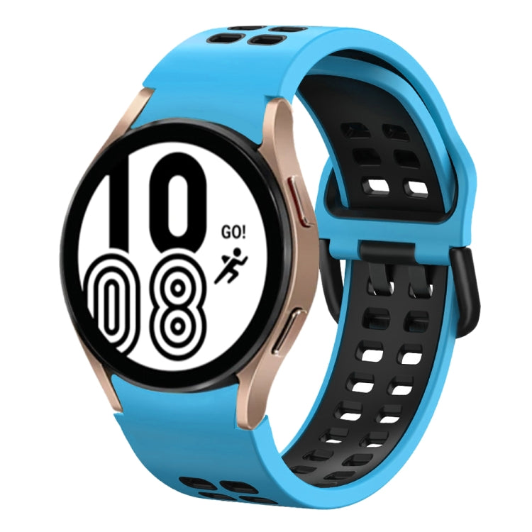 Cinturino in silicone bicolore 20mm per Samsung Galaxy Watch4 40m