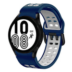 Cinturino in silicone bicolore 20mm per Samsung Galaxy Watch4 40m