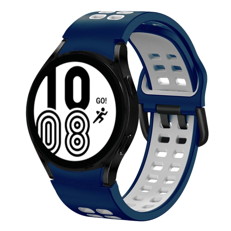 Cinturino in silicone bicolore 20mm per Samsung Galaxy Watch4 40m