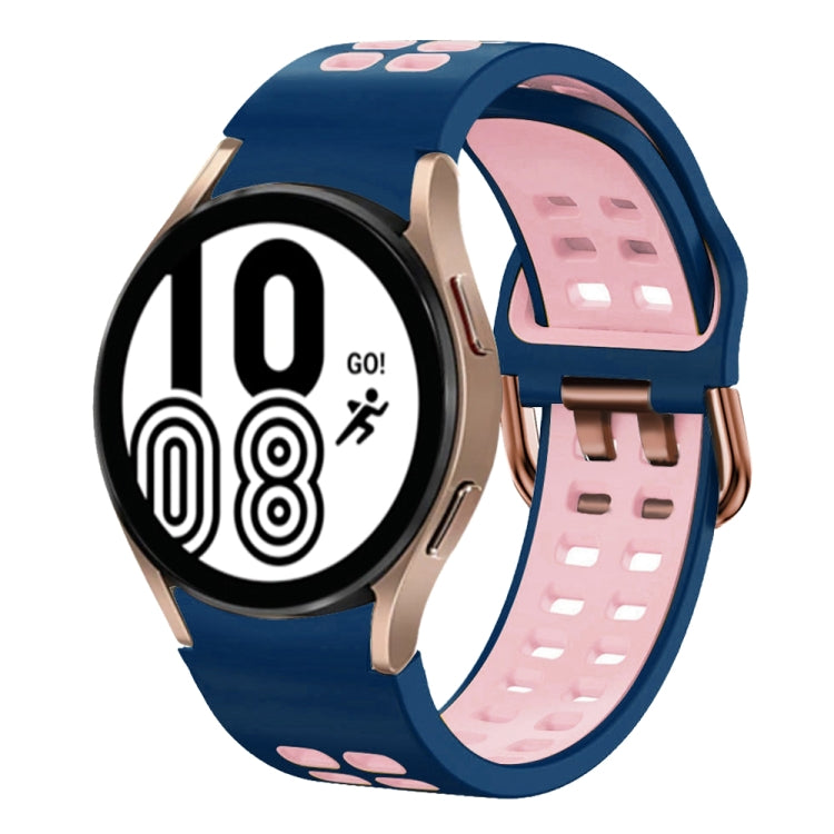 Cinturino in silicone bicolore 20mm per Samsung Galaxy Watch4 40m