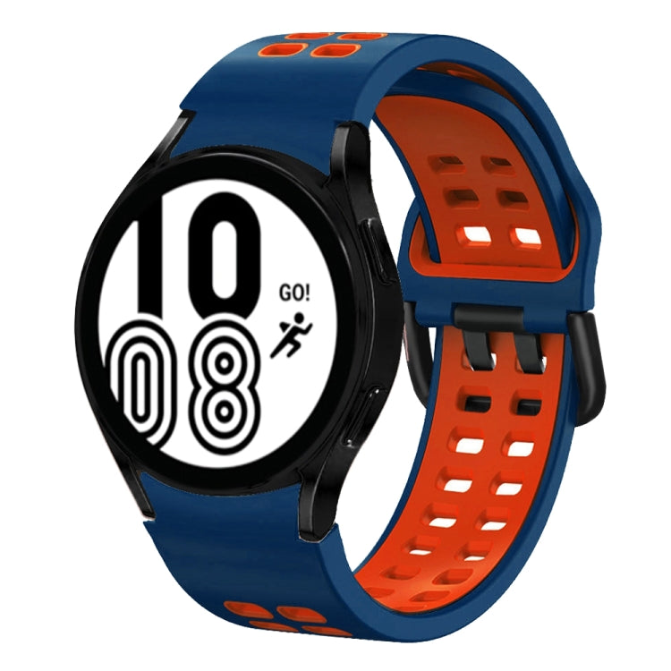 Cinturino in silicone bicolore 20mm per Samsung Galaxy Watch4 40m