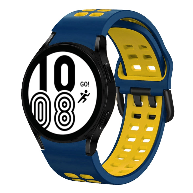 Cinturino in silicone bicolore 20mm per Samsung Galaxy Watch4 40m