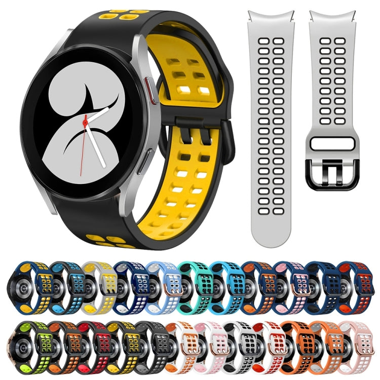Cinturino in silicone bicolore 20mm per Samsung Galaxy Watch4 40m