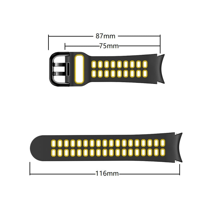 Cinturino in silicone bicolore 20mm per Samsung Galaxy Watch4 40m