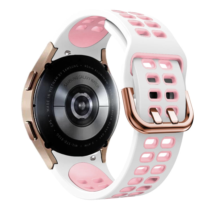 Cinturino in silicone bicolore 20mm per Galaxy Watch4 44mm