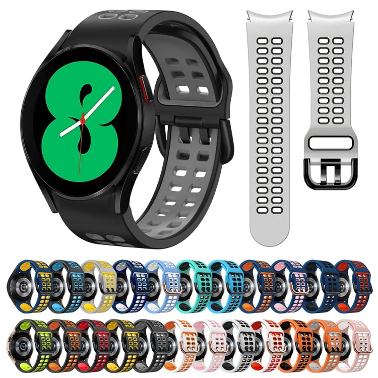 Cinturino in silicone bicolore 20mm per Galaxy Watch4 44mm