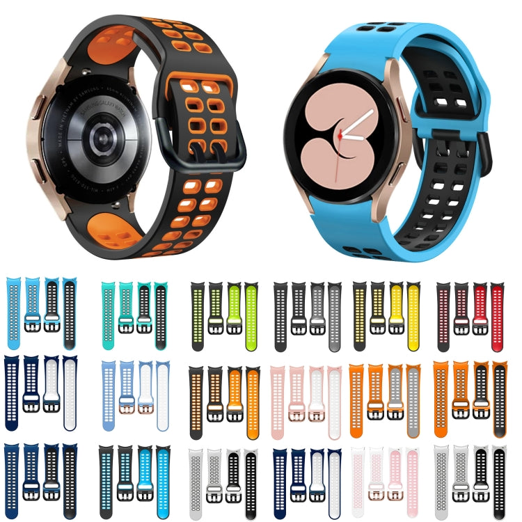 Cinturino in silicone bicolore 20mm per Galaxy Watch4 44mm