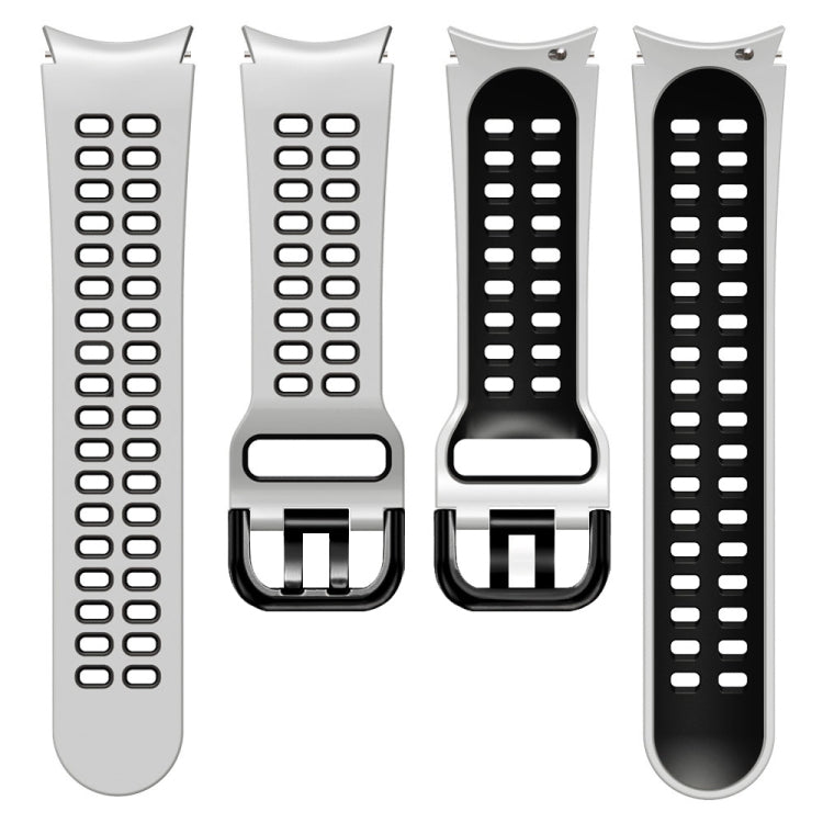 Cinturino in silicone bicolore 20mm per Galaxy Watch4 44mm