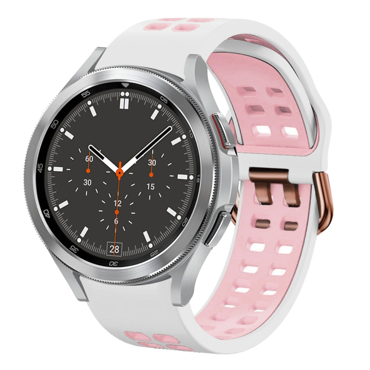 Cinturino in silicone bicolore 20 mm per Galaxy Watch4 Classic 46
