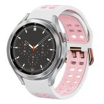 Cinturino in silicone bicolore traspirante da 20 mm, For Samsung Galaxy Watch 4 Classic 46mm