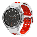 Cinturino in silicone bicolore traspirante da 20 mm, For Samsung Galaxy Watch 4 Classic 46mm