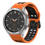 Cinturino in silicone bicolore traspirante da 20 mm, For Samsung Galaxy Watch 4 Classic 46mm