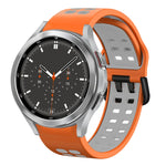 Cinturino in silicone bicolore traspirante da 20 mm, For Samsung Galaxy Watch 4 Classic 46mm