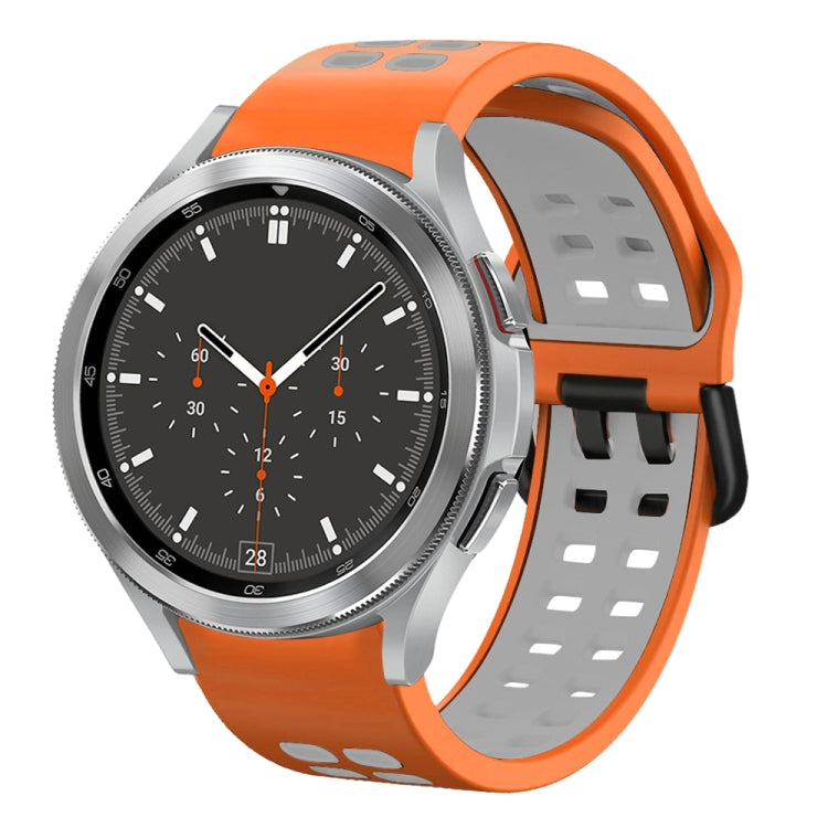 Cinturino in silicone bicolore traspirante da 20 mm, For Samsung Galaxy Watch 4 Classic 46mm