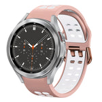 Cinturino in silicone bicolore traspirante da 20 mm, For Samsung Galaxy Watch 4 Classic 46mm